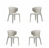 Conrad Mid-Century Modern Upholstered Dining Chair in Wheat - Set of 4 