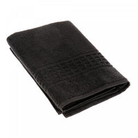 Basketweave Bath Towel 27 x 50 Black - Set of 2 Towels