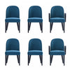 Hillman Modern 6-Piece Dining Chair Set in Blue 