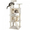 Pawhut 54\" Cat Tree, Cat Tower For Indoor Cats With Scratching Posts, Cat Condos, Bed, Platforms, Ra