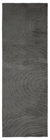 Somos Contemporary Charcoal Washable Rug 2'8\" x 8'0\" Indoor Area Rug 