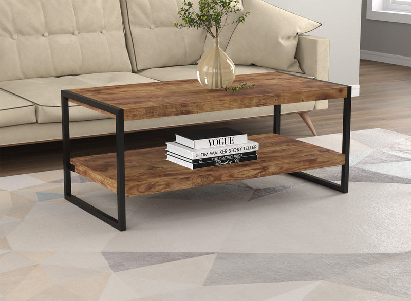 47” Coffee Table - Brown Reclaimed Wood 