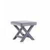 Abigail Mid-Century Modern Upholstered Velvet Accent Bench in Gray 