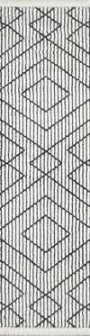 Sloane Contemporary 2'3\" x 7'6\" Runner Rug in Ivory Indoor Area Rug 