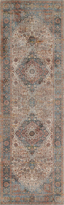 Irina Traditional 2'6\" x Runner Rug in Multi Indoor Area Rug 