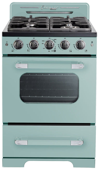 Classic Retro by Unique 24-Inch Convection Gas Range - UGP-24CR T 