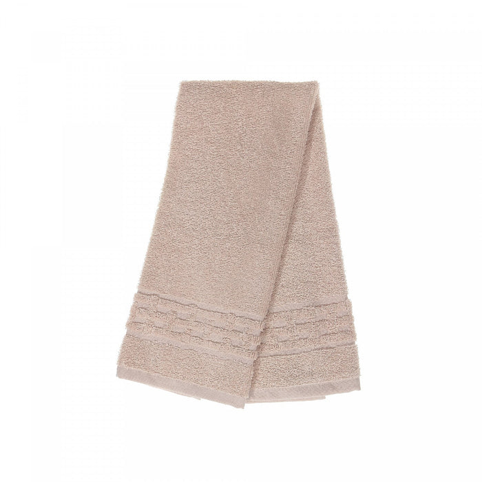 Basketweave Hand Towel 16 x 27 Taupe - Set of 6 Towels