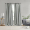 Thermalogic Birmingham Silver Room Darkening Dual Header Curtain Panel - 52 x 108