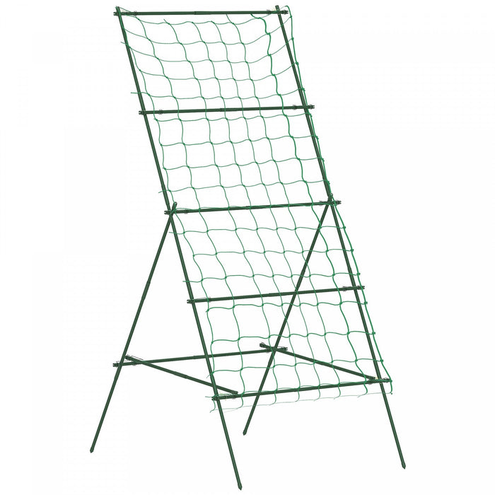 Outsunny Adjustable A-Frame Cucumber Trellis for Climbing Plants