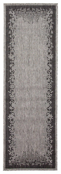 Edge Grey Area Rug - 2'8