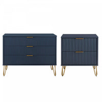 Dumbo Modern 2-Piece Dresser Set in Midnight Blue
