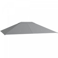 Outsunny 10' X 13' Gazebo Canopy Replacement, Outdoor Gazebo Cover Top Roof Replacement With Vents A