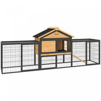 PawHut Rabbit Hutch Outdoor, 85
