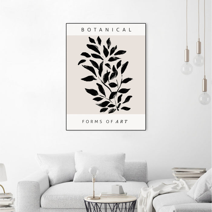 \"Forms Of Art\" Canvas Framed Black 24x32 Wall Art