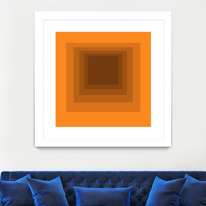 \"After Josef F\" Matted and Framed White 30x30 Wall Art