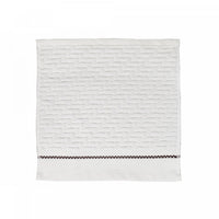 Luxury Stitch Wash Cloth 12 x 12 White - Set of 6 Towels