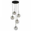 Pinpoint 5-Light Black Pendant 