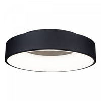 Lazio Collection Integrated LED Round Flush Mount - Black