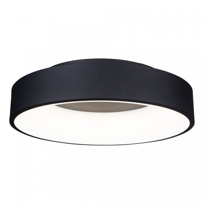 Lazio Collection Integrated LED Round Flush Mount - Black