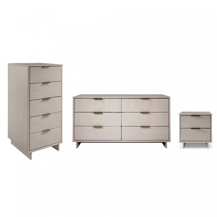 Granville Modern 3-Piece Dresser Set in Light Gray 