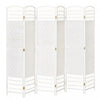 HOMCOM 6-Panel Room Divider Freestanding Folding Screen for Home White