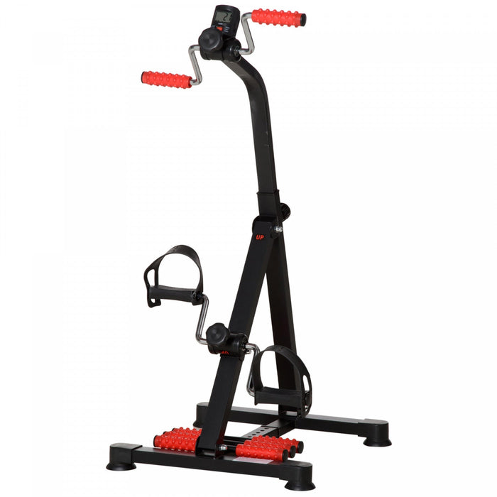 Soozier Pedal Exerciser For Leg/arm With Lcd Display & Foot Massage Roller