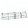 Outsunny 13' X 3' X 2.5' Portable Mini Tunnel Greenhouse With 4 Zipped Doors, Portable Small Green H