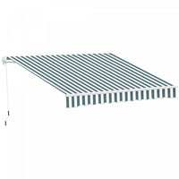 Outsunny 8' x 7' retractable awning, patio awnings, sunshade shelter with 280g/m² Uv & Water-resista