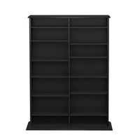 Double Width Wall Storage - Oak Black