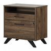 Helsy 2-drawer File Cabinet - Natural Walnut 