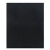 Cornelia Modern 30\" Storage Cabinet in Black (4-Shelf) - Set of 2 Bookcase 