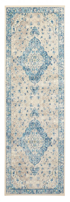 Daria Blue Rug 2'8\" x 8'2\" 