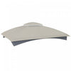 Outsunny Gazebo Canopy Replacement For 10' X 12' Patio Gazebo, Light Grey