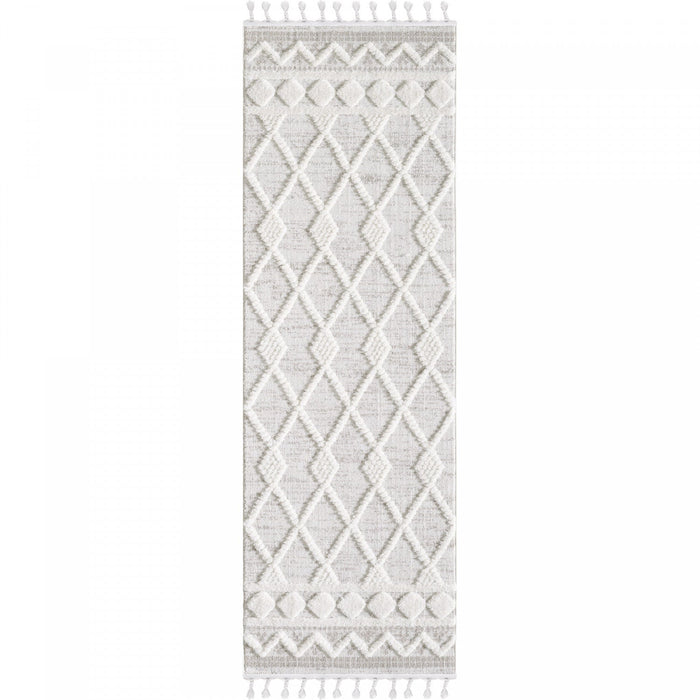 Quinto Rhombus Shag Area Rug - 2'7\" x 8'
