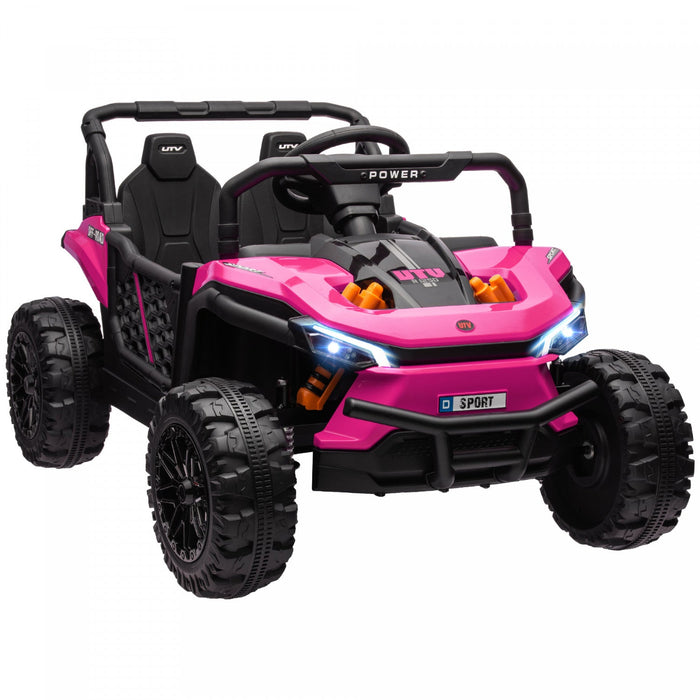 Qaba Kids Powered Ride-On Car, 12v Battery Powered Electric Car For Kids, Toy Truck With Remote Cont