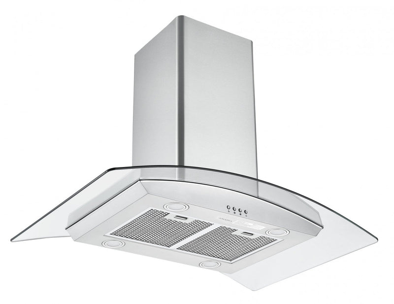Ancona IGCC636 36\" Island Glass Stainless Steel Range Hood - AN-1405 
