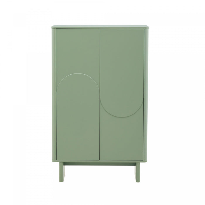 Ella Modern 32\" Accent Cabinet in Sage Green 