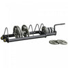 Soozier Horizontal Weight Rack, Weight Plate Rack Holder, Bumper Plate Storage With Transport Wheels