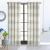 Paraiso Ivory Grey Grommet Curtain Panel - 112\" X 95\"