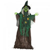 Homcom 72\" Halloween Decoration Witch With Magical Heart, Sound Activated