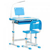 Qaba Kids Desk And Chair Set Height Adjustable Student Writing Desk Children School Study Table With