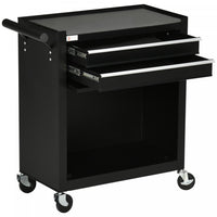 Durhand Rolling Garage Workshop Tool Organizer 2 Drawer Tool Chest