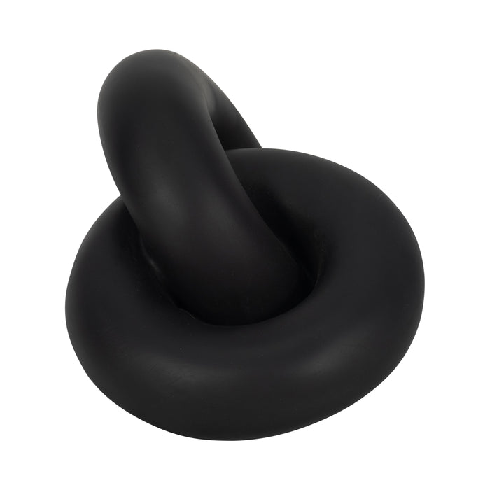 9\" Resin Knot Decor - Black 