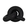 9\" Resin Knot Decor - Black 