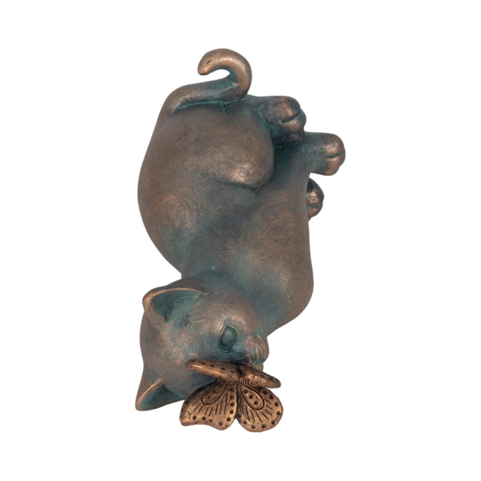7\" Cat With Butterfly on Nose - Multi-Colour 