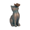 7\" Cat With Butterfly on Nose - Multi-Colour 