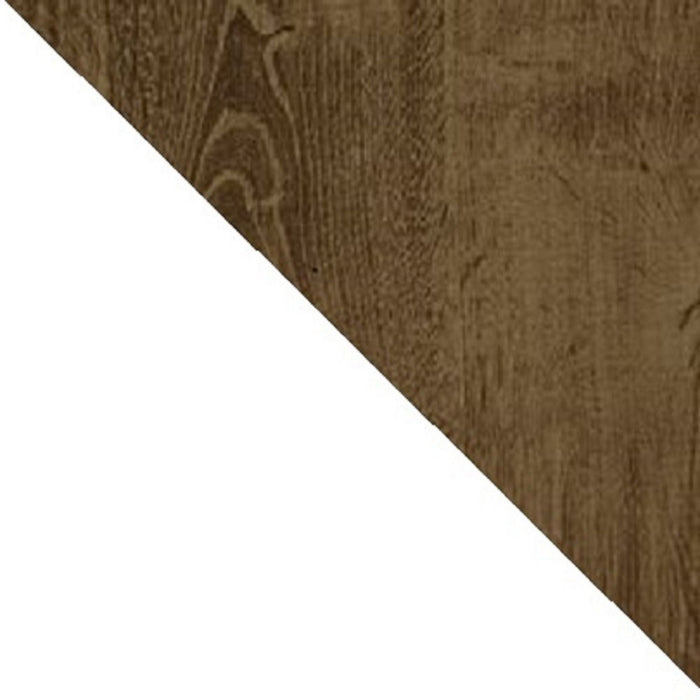 Manhattan Comfort Liberty Mid-Century Modern Nightstand with Cubby Space & Drawer - White & Rustic Brown
