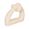 11\" Knot with Open Cut-Out Sand Glaze - Ivory 