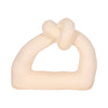 Sand Glaze Ceramic 11\" Knot with Open Cut-Out - Ivory