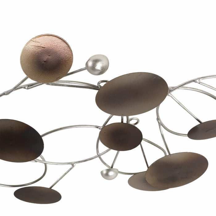 Metal 47\" Small Discs Wall Decor 